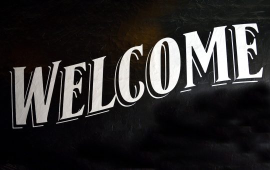 welcome sign